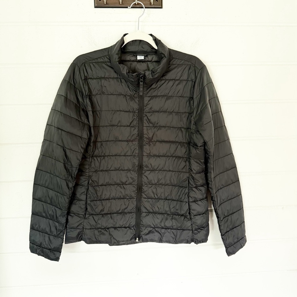 Old Navy Active Women’s Black Lightweight Puffer Jacket Size Large